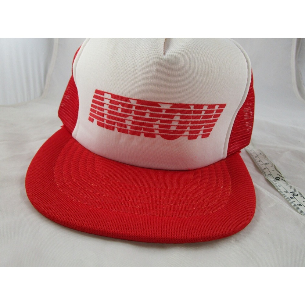 Arrow Red Snapback Hat Foam Mesh Capital